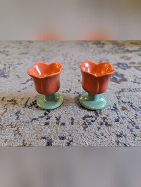 Target Bullseye Easter 2024 Ceramic Tulip Egg Holder‎ Orange